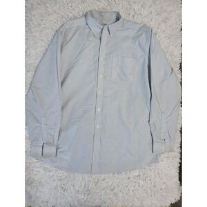 L.L. Bean Traditional Fit Mens Long Sleeve Button Down Striped 16 1/2-35